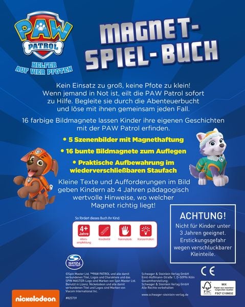 Magnet-Spiel-Buch  Paw Patrol