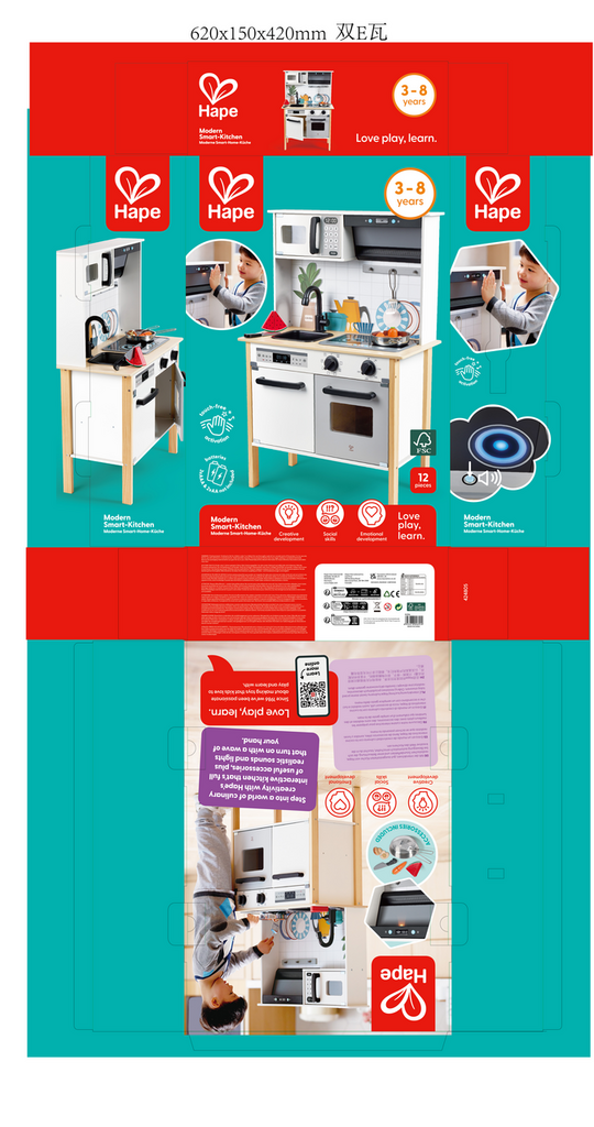 Moderne Smart-Home-Küche E3216 v. Hape