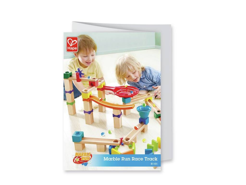 Rasante Murmelbahn mit Domino v. Hape E1101