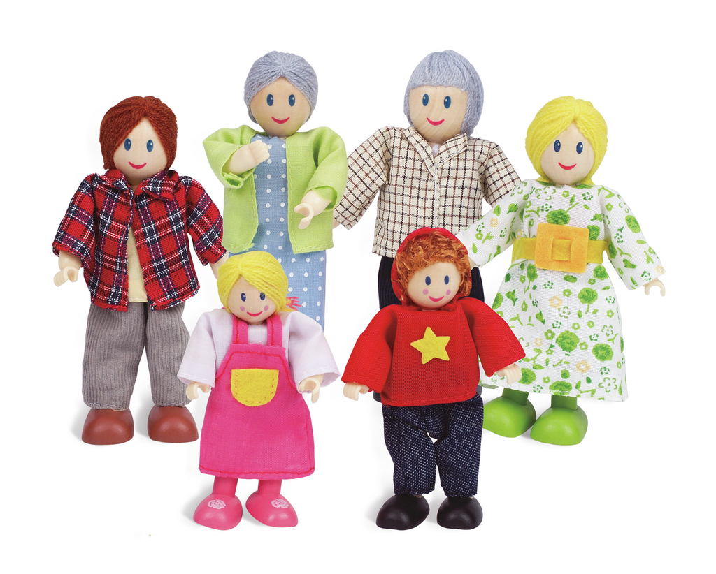 Puppenfamilie- helle Hautfarbe Hape E3500