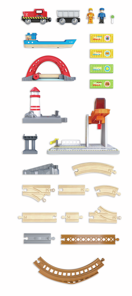 Bahn-u. Seefracht Set E3790 v. Hape