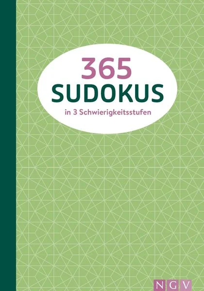 365 Sudokus in  Schwierigkeitsstufen