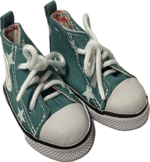 Chucks türkis mit Stern