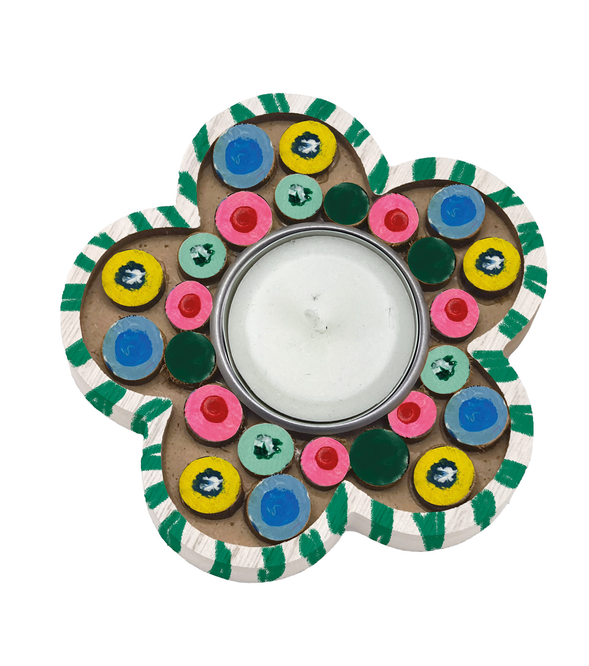 3D Teelichthalter Blume