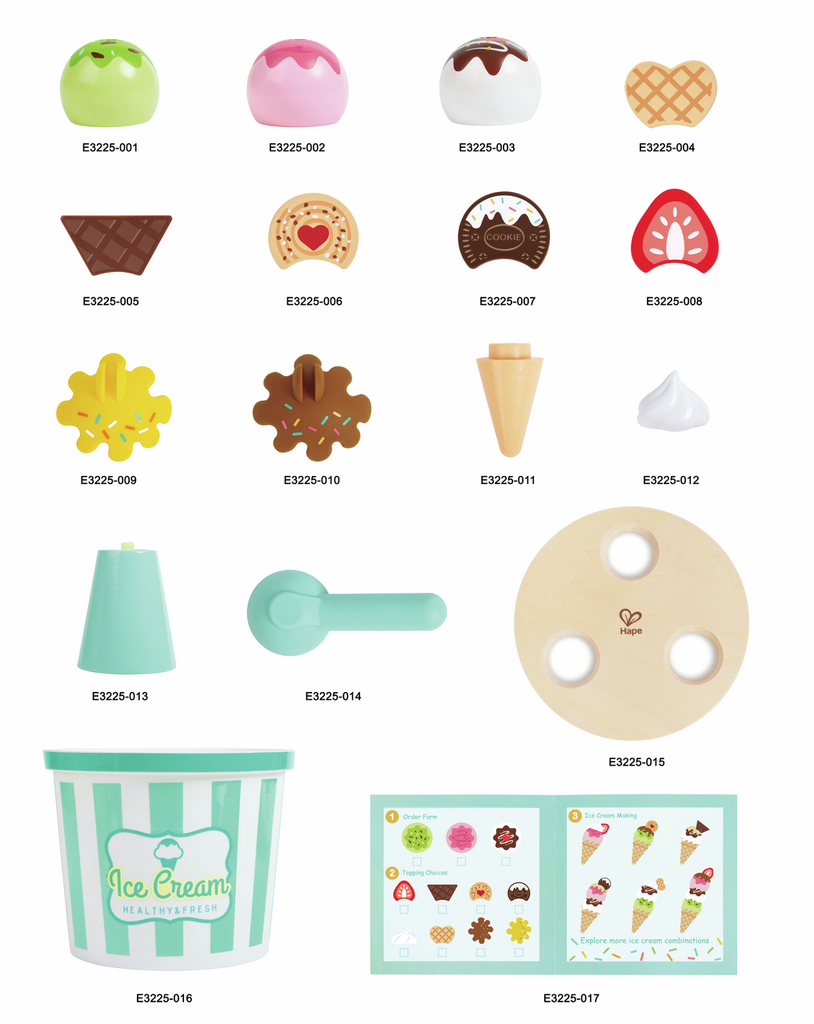 Eiscreme-Set von Hape Neu