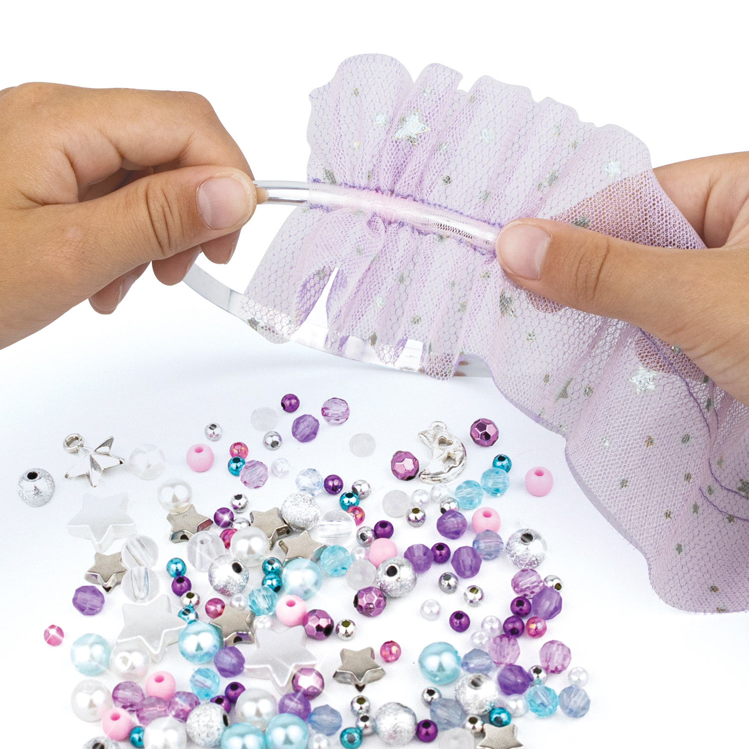 Nebulous Stars Haarschmuck mit Rüschen zum Selbermachen
