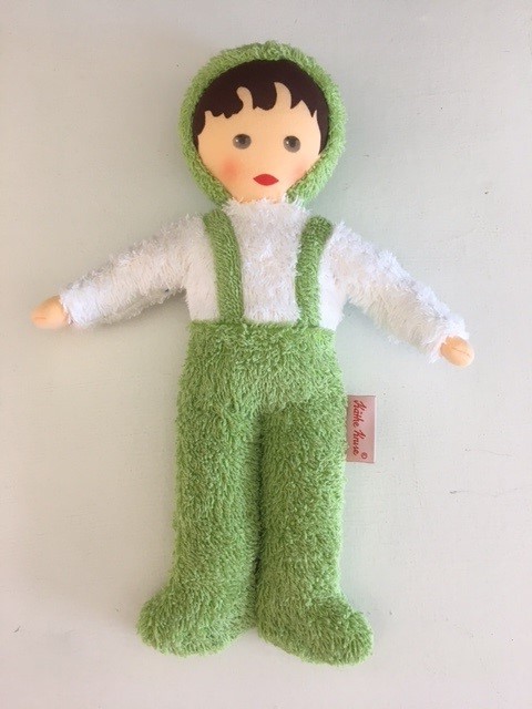 Frotteebaby grün/weiß