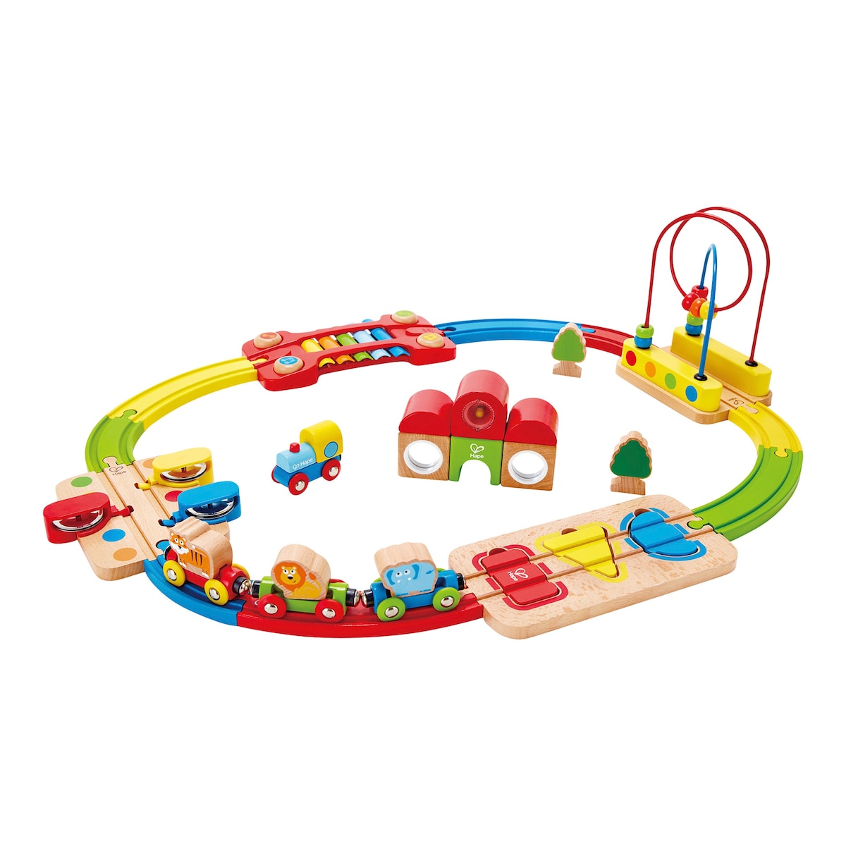 Eisenbahnset- Regenbogen-Puzzle