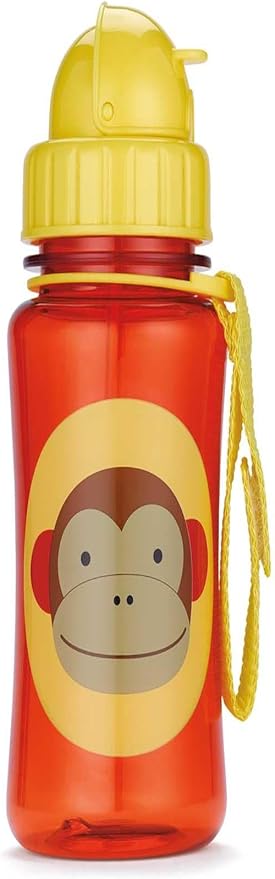 Skip Hop Zoo Trinkflasche mit Strohhalm Affe